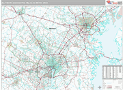 Baltimore-Washington Wall Map Premium Style